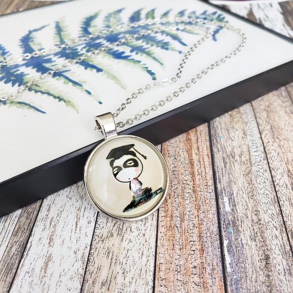 Home made Jewelry - 👨‍🎓 NEW Cabochon Necklace Korean Artwork